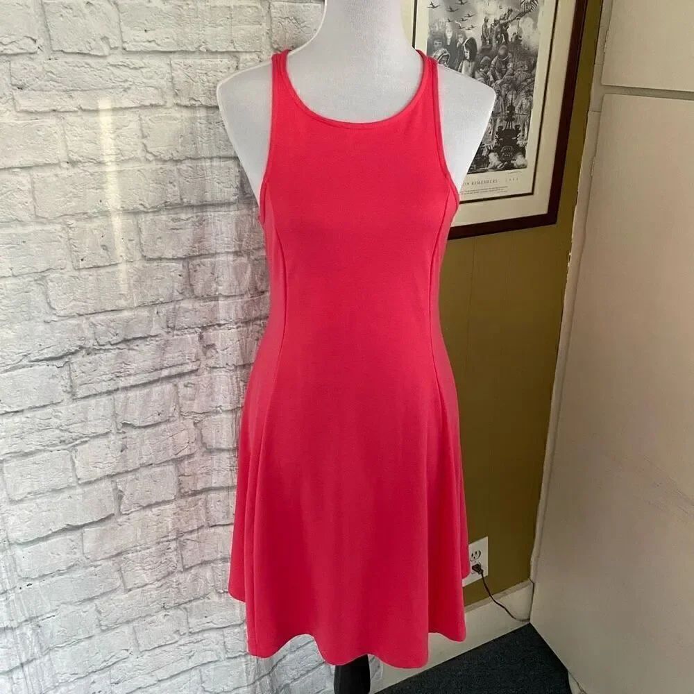 Old navy women M racerback tank top fit and flare dress